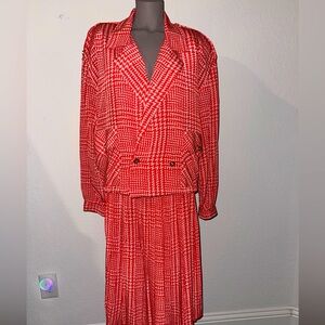 Vintage Andrea Gayle 2‎ Piece Skirt and Jacket Size 14